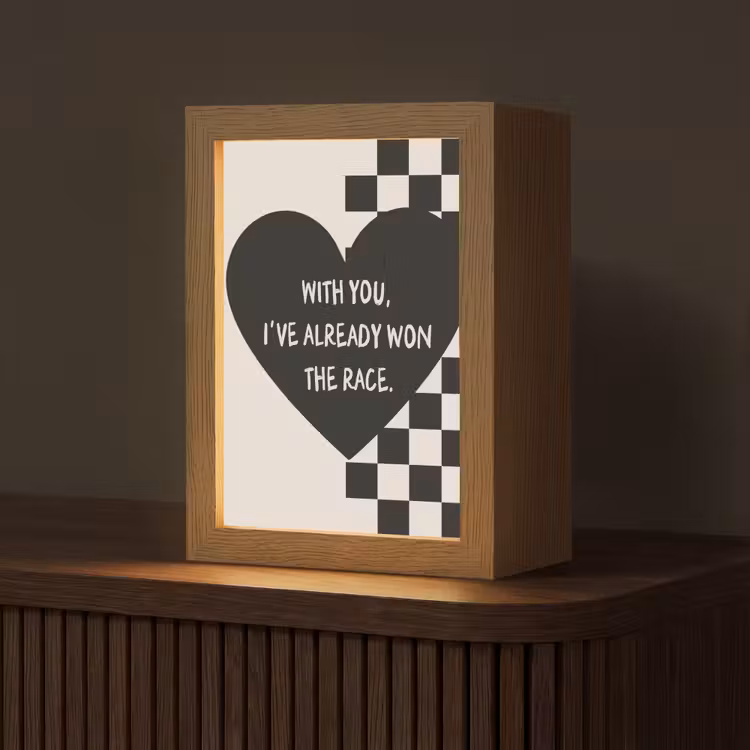 Tafellamp - Liefde - Beige - Race — 1
