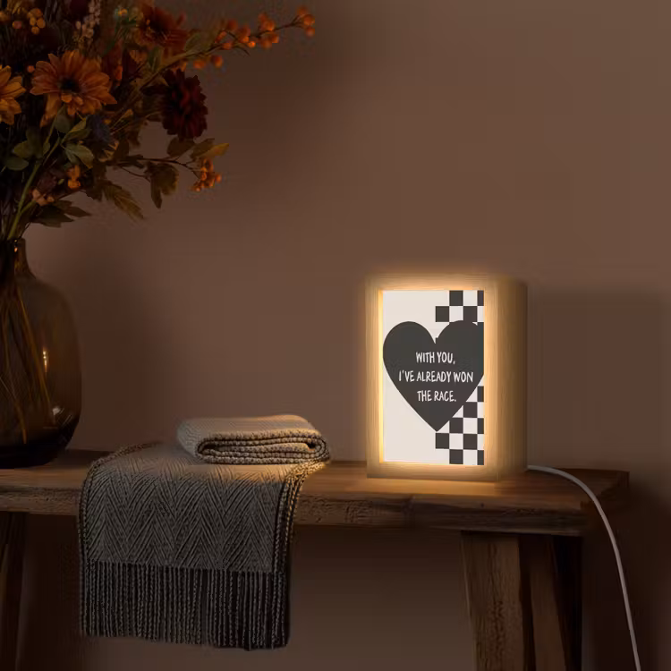 Tafellamp - Liefde - Beige - Race — 2