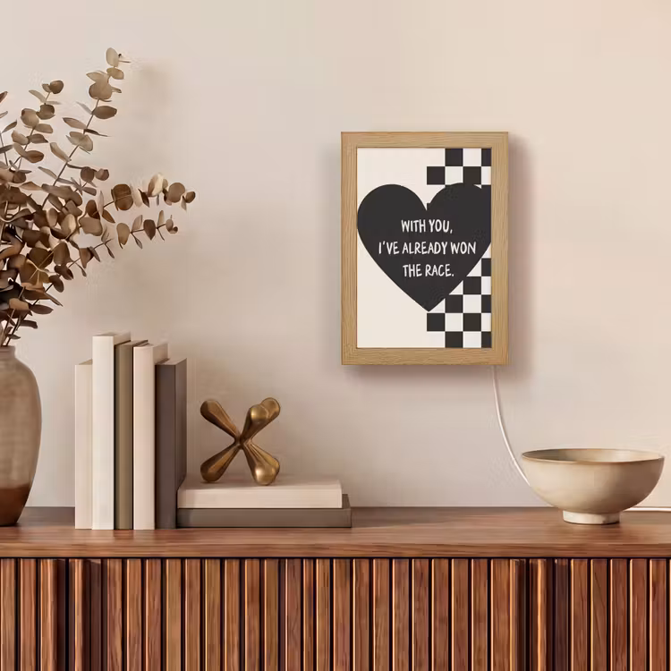 Tafellamp - Liefde - Beige - Race — 4