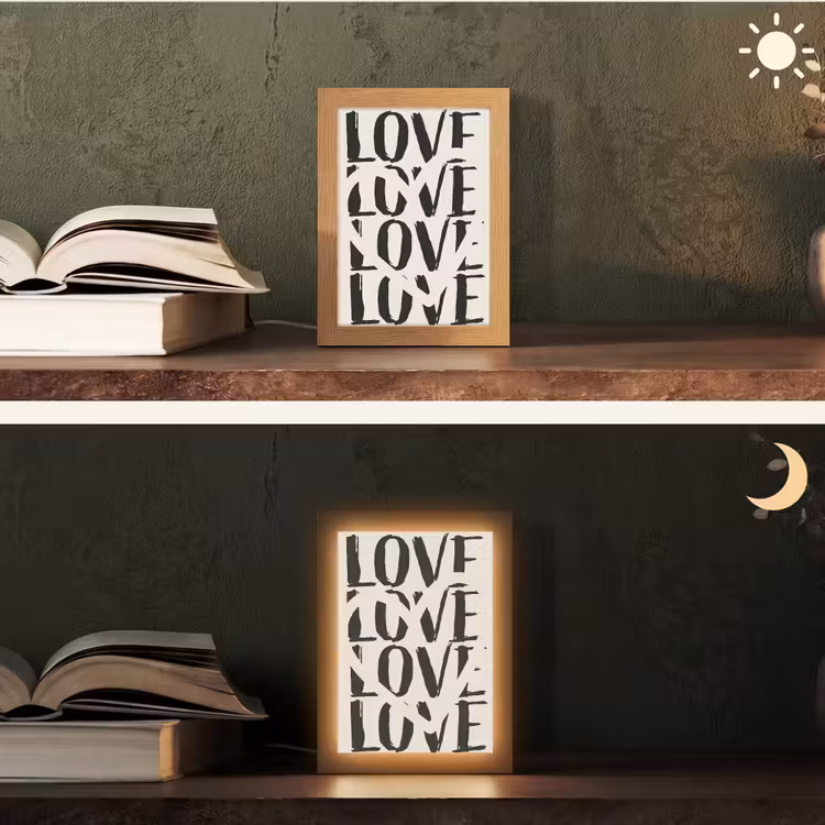 Tafellamp - Love - Hart - Beige — 5