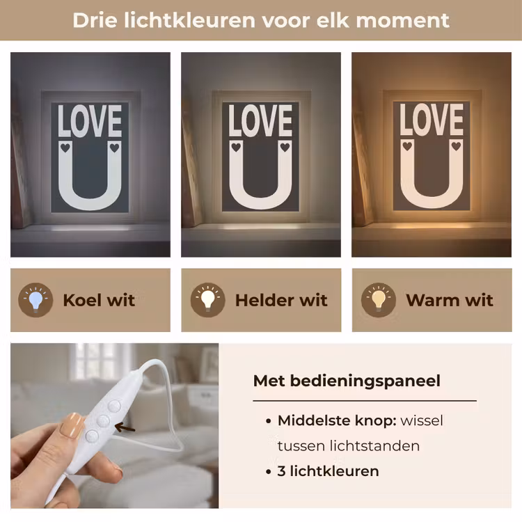 Tafellamp - Love - Zwart - Minimalistisch — 6