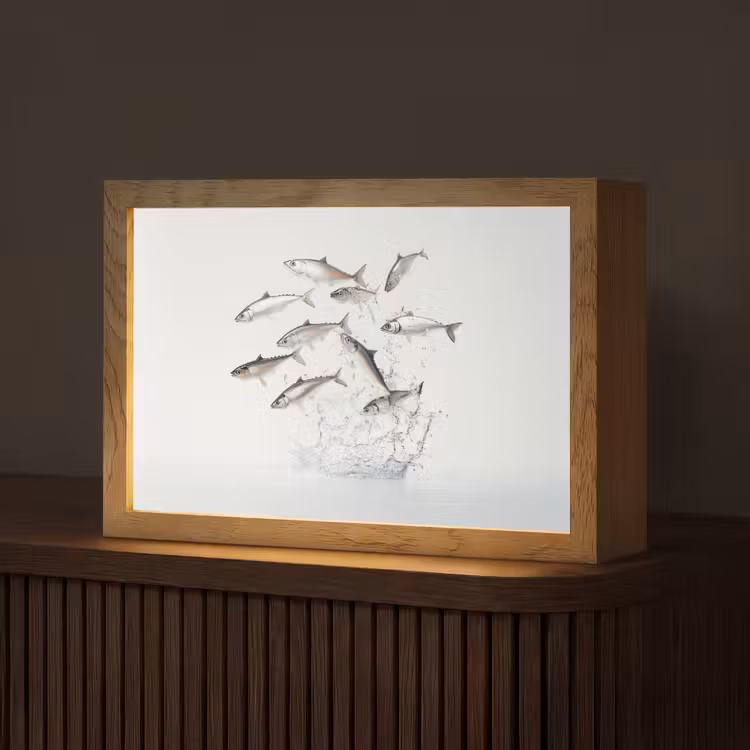 Tafellamp - Vissen - Water - Wit — 1