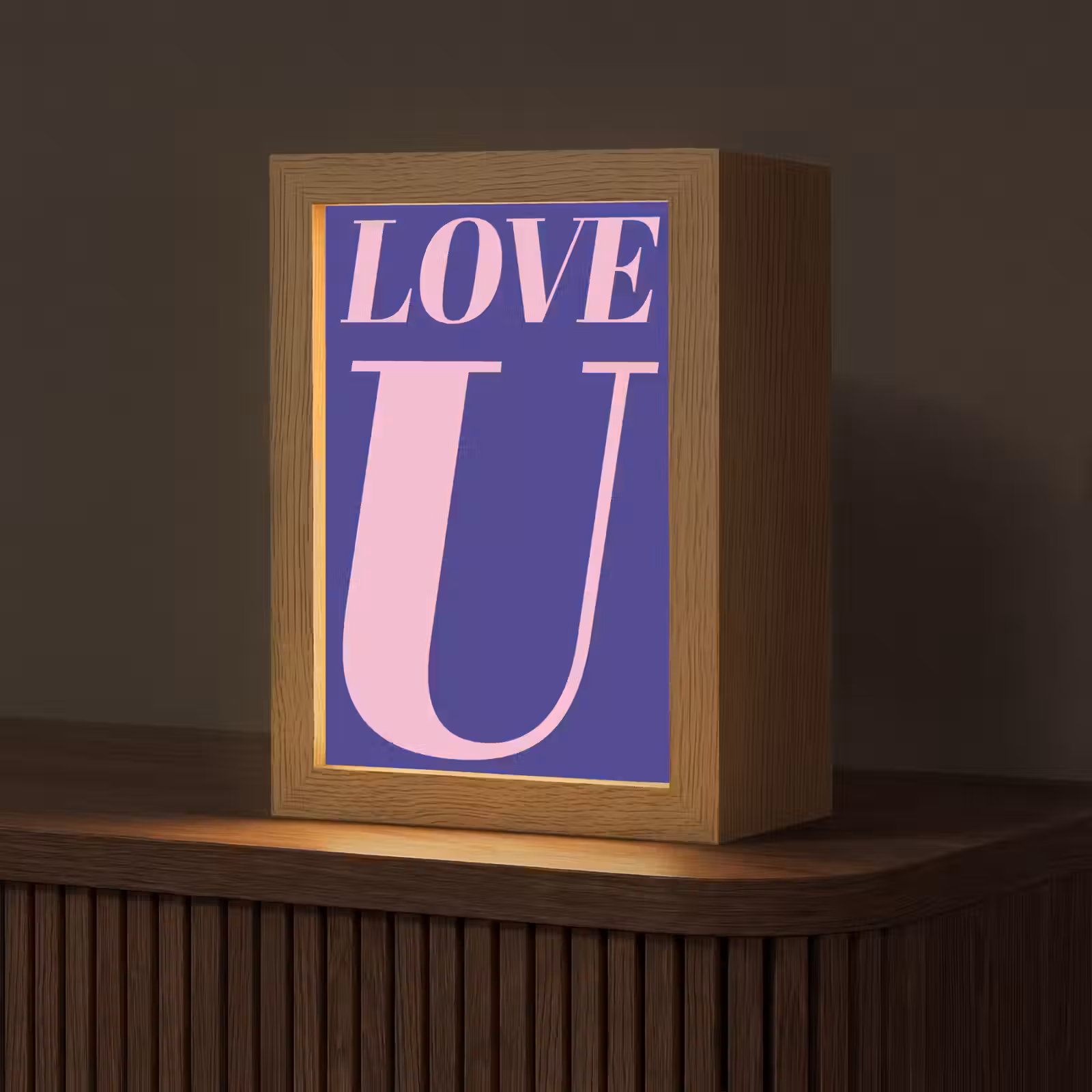 Tafellamp - Love - Blauw - Valentijn — 1