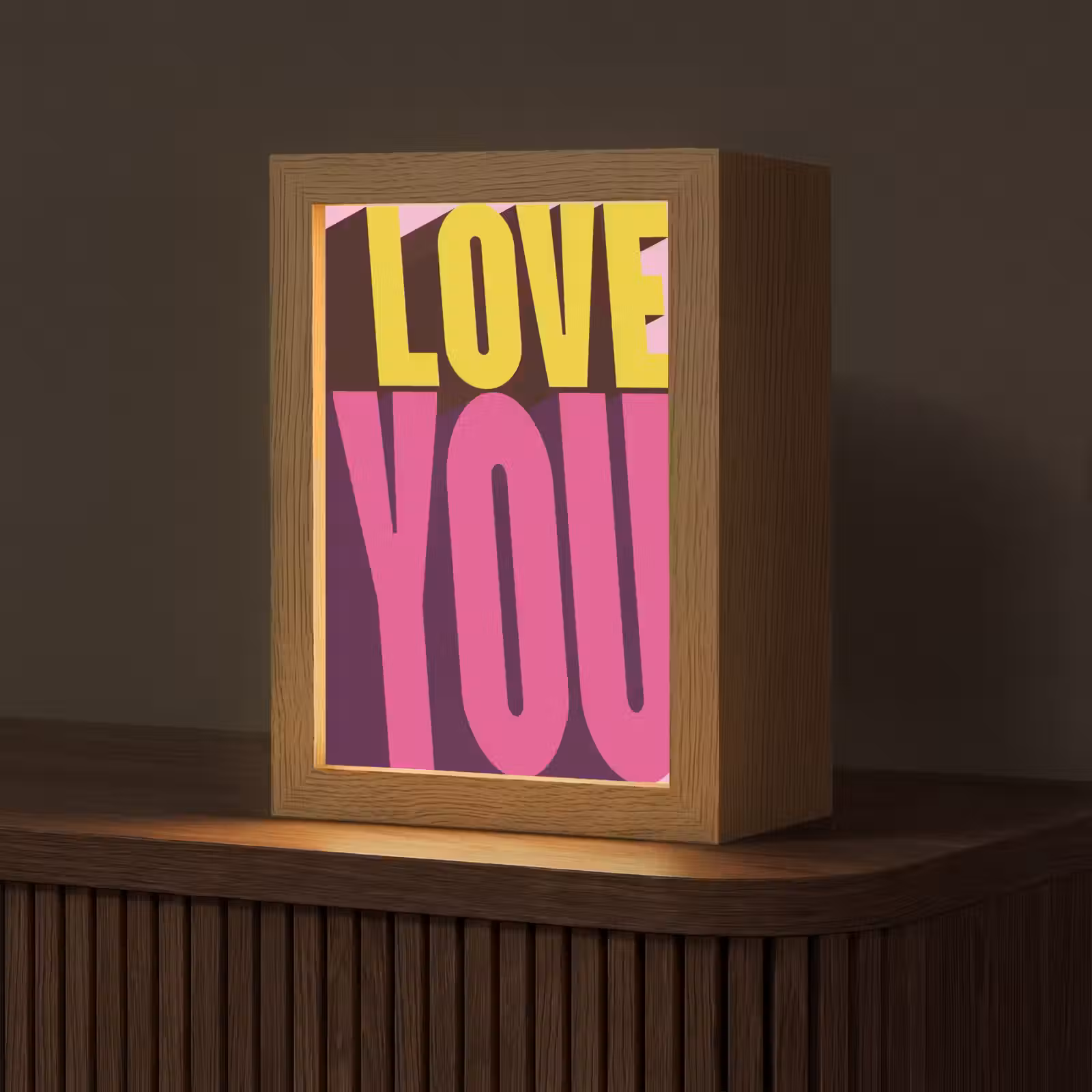 Tafellamp - Love - Tekst - Roze - Valentijn — 1