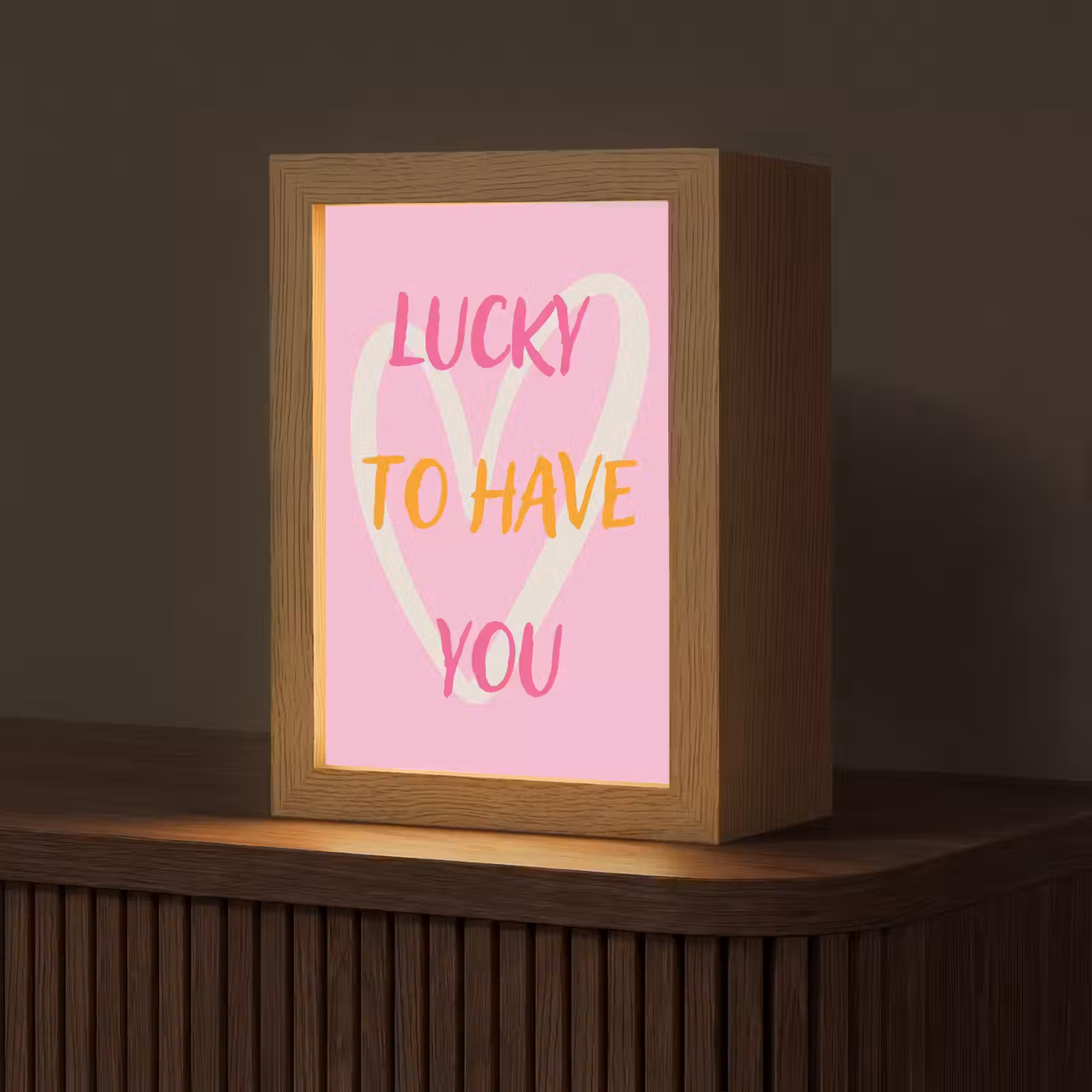 Tafellamp - Lucky - Love - Valentijn - Roze — 1