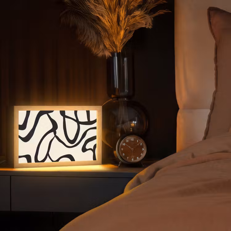Tafellamp - Abstract - Lijnen - Modern - Beige — 2