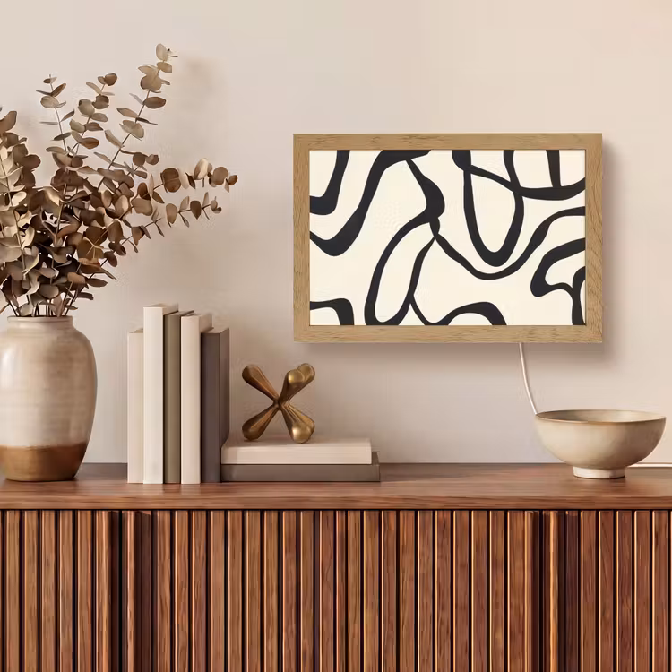 Tafellamp - Abstract - Lijnen - Modern - Beige — 3