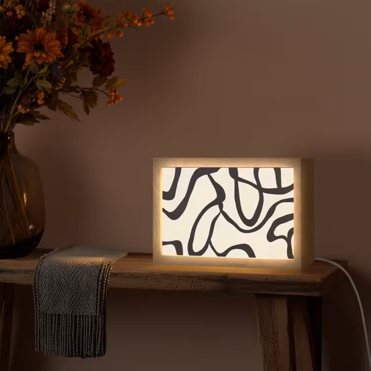 Tafellamp - Abstract - Lijnen - Modern - Beige — 4