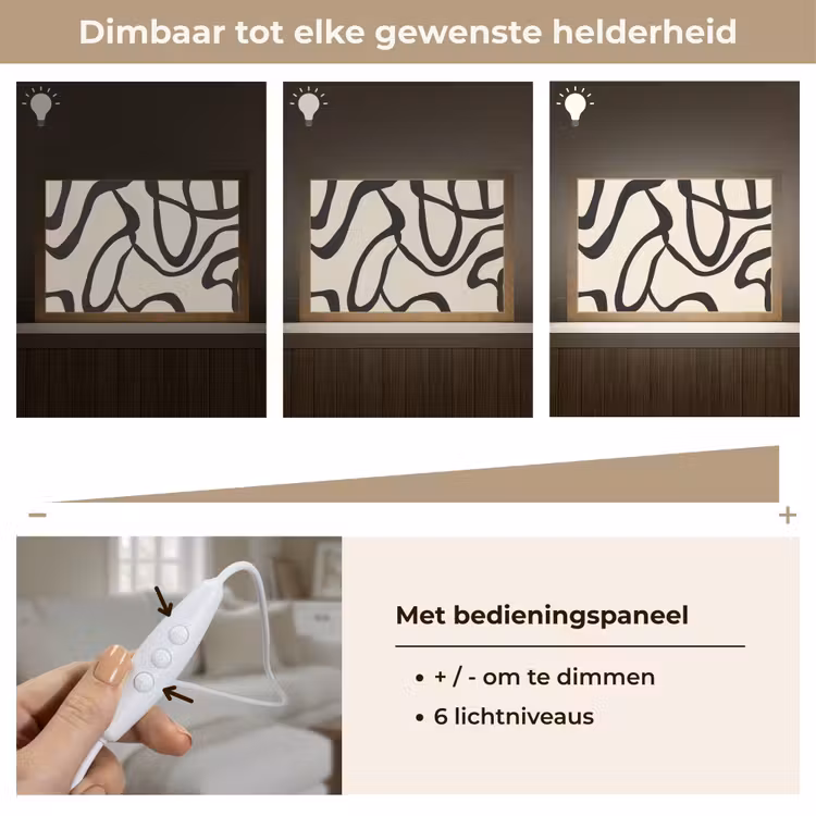 Tafellamp - Abstract - Lijnen - Modern - Beige — 8