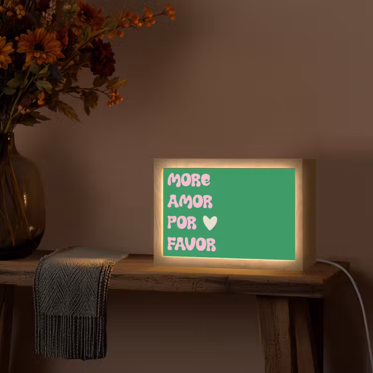 Tafellamp - Amor - Valentijn - Groen - Tekst — 4