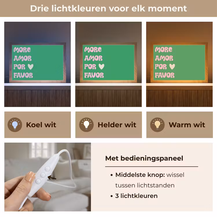 Tafellamp - Amor - Valentijn - Groen - Tekst — 6