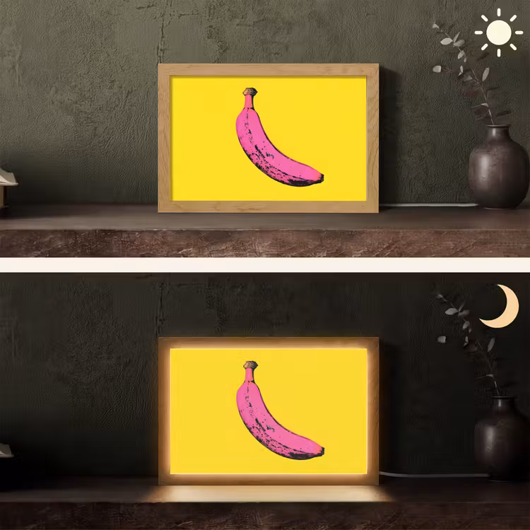 Tafellamp - Banaan - Grafisch - Geel — 5