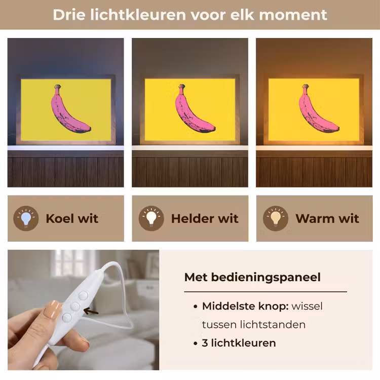 Tafellamp - Banaan - Grafisch - Geel — 6
