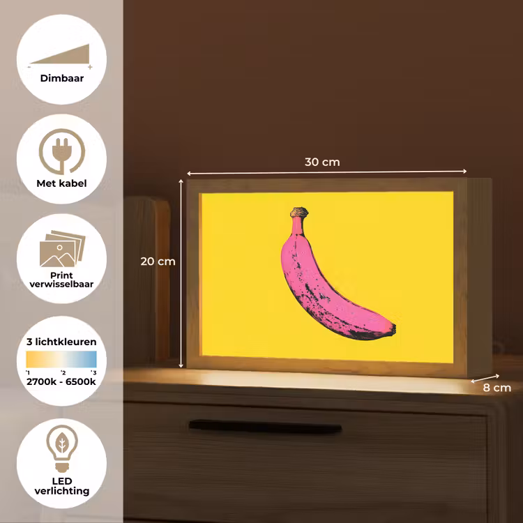 Tafellamp - Banaan - Grafisch - Geel — 7