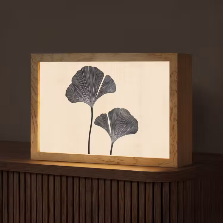 Tafellamp - Bladeren - Minimalistisch - Zwart — 1
