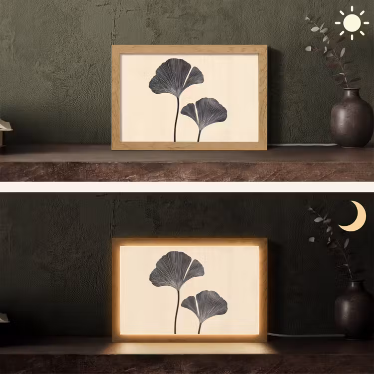 Tafellamp - Bladeren - Minimalistisch - Zwart — 5