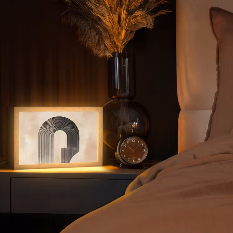 Tafellamp - Boog - Strepen - Minimalistisch - Zwart — 2