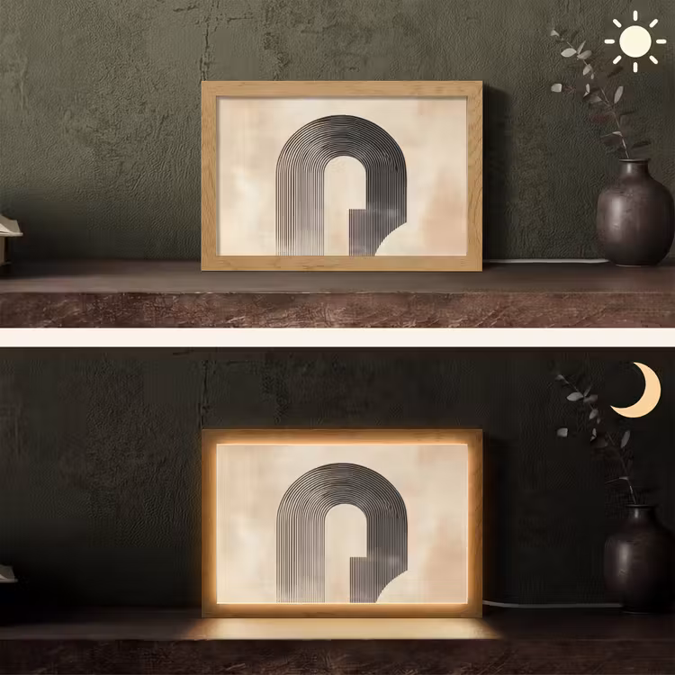 Tafellamp - Boog - Strepen - Minimalistisch - Zwart — 5
