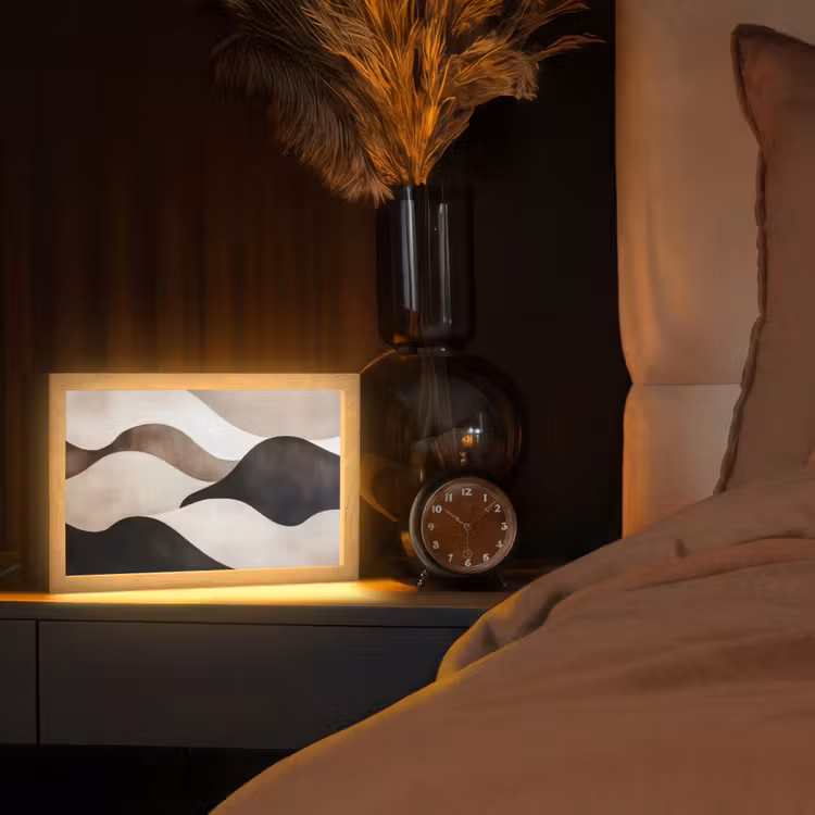 Tafellamp - Golven - Abstract - Beige — 2