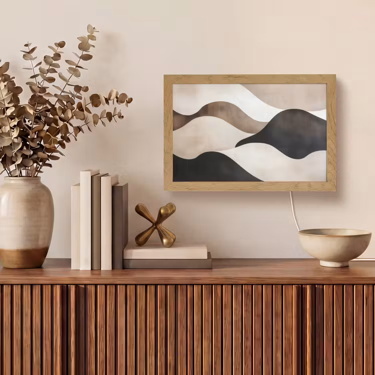 Tafellamp - Golven - Abstract - Beige — 3