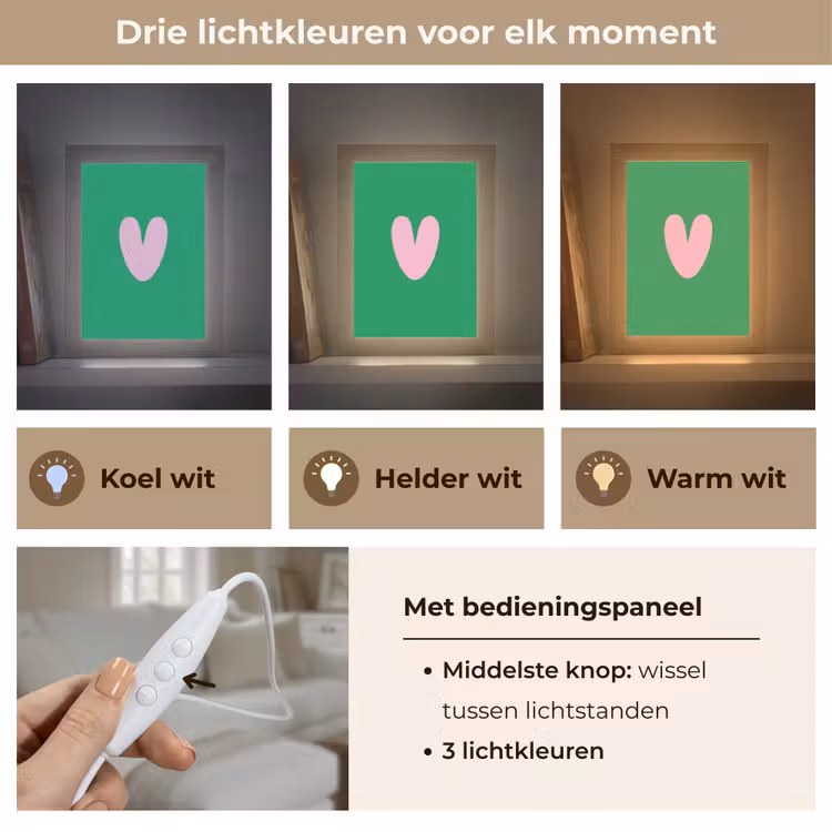 Tafellamp - Groen - Hart - Minimalistisch - Valentijn — 6