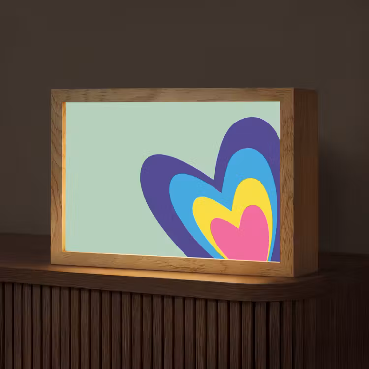 Tafellamp - Hartjes - Kleurrijk - Valentijn — 1