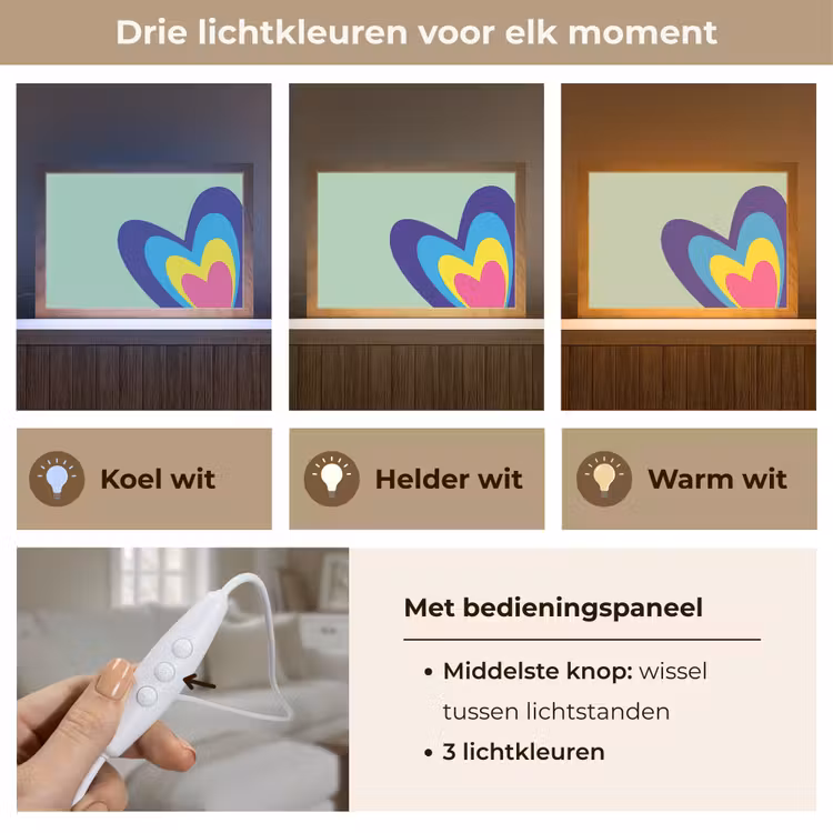 Tafellamp - Hartjes - Kleurrijk - Valentijn — 6