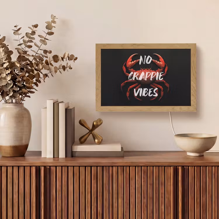 Tafellamp - Krab - Rood - Tekst - Zwart — 3