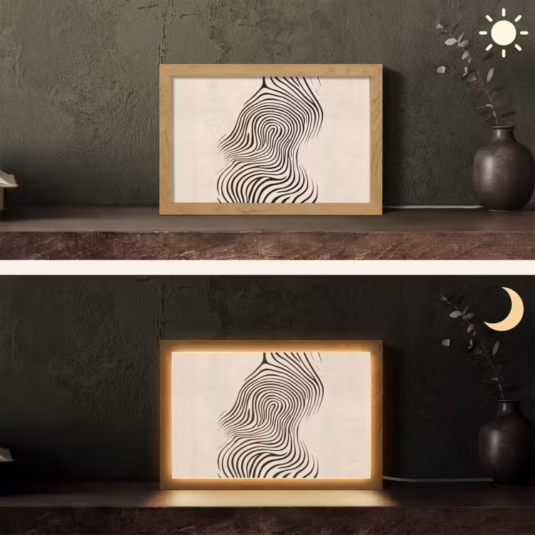 Tafellamp - Lijnen - Abstract - Golvend - Zwart — 5
