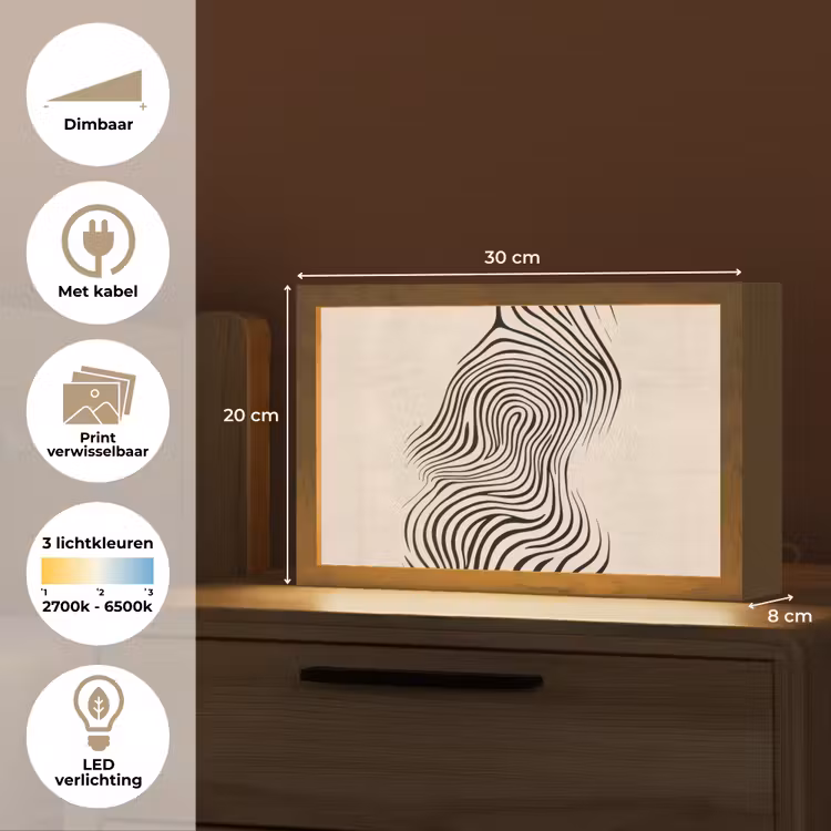 Tafellamp - Lijnen - Abstract - Golvend - Zwart — 7