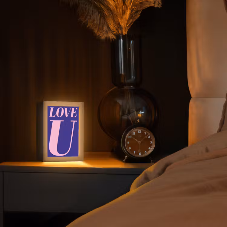 Tafellamp - Love - Blauw - Valentijn — 3