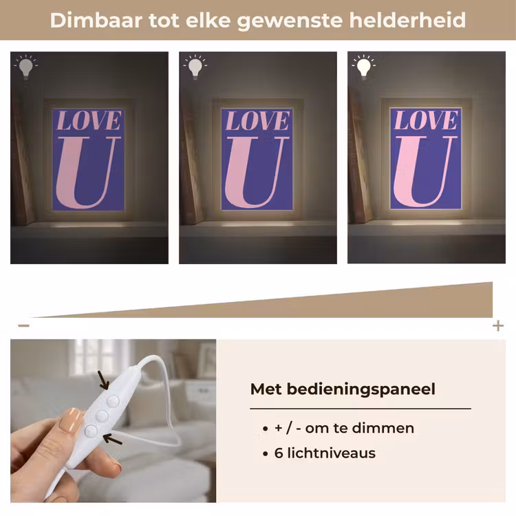 Tafellamp - Love - Blauw - Valentijn — 8