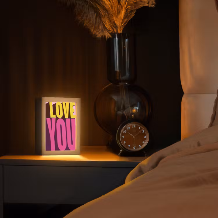 Tafellamp - Love - Tekst - Roze - Valentijn — 3