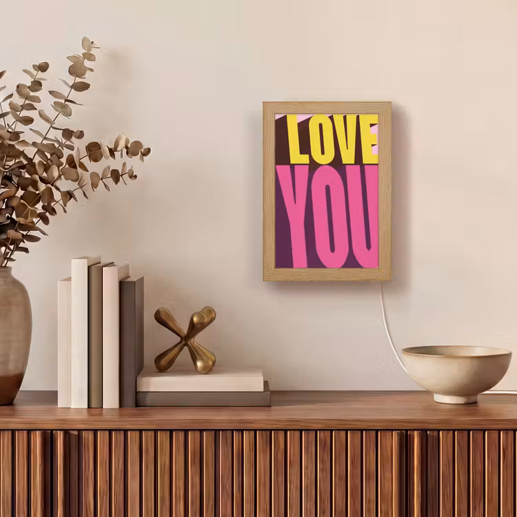 Tafellamp - Love - Tekst - Roze - Valentijn — 4