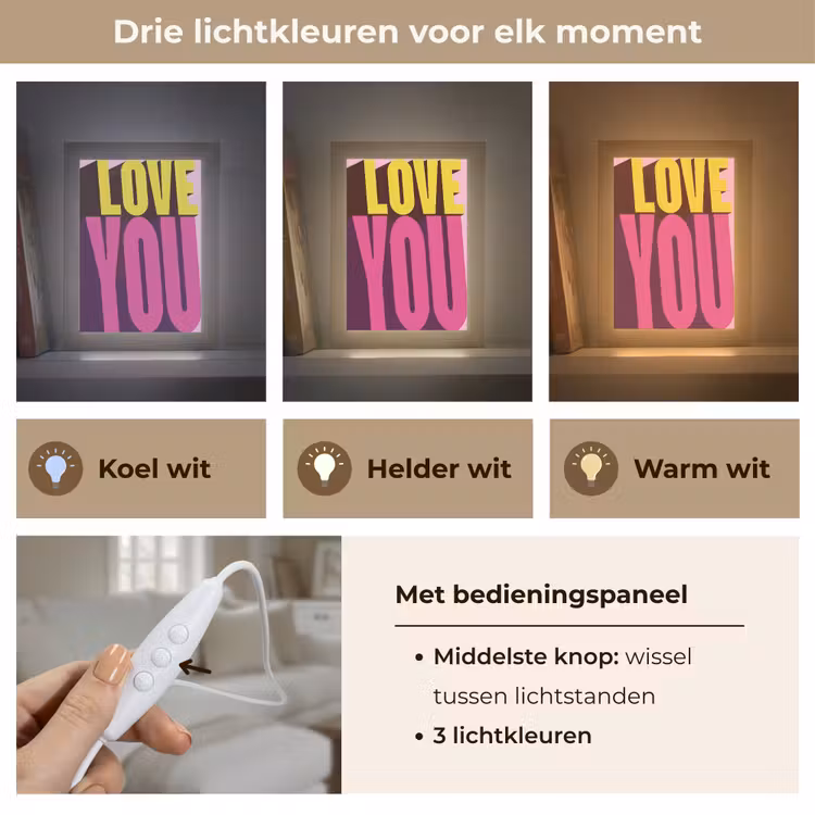 Tafellamp - Love - Tekst - Roze - Valentijn — 6