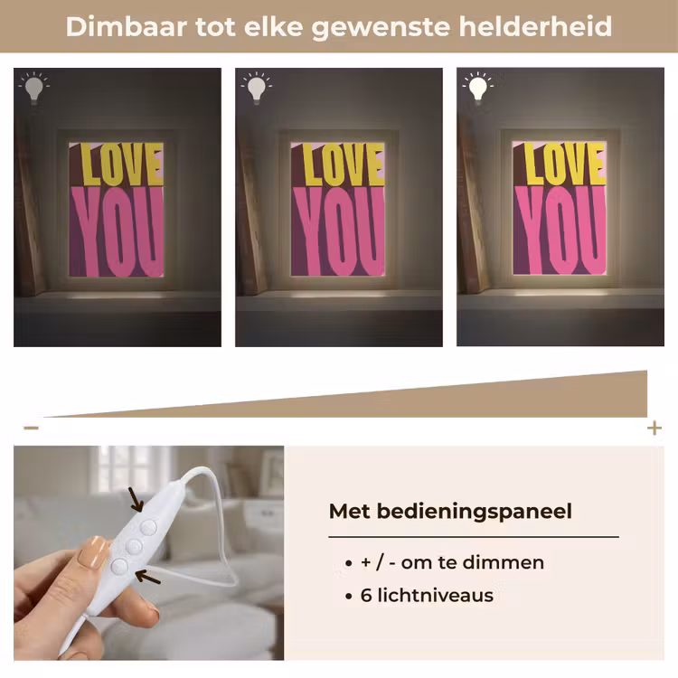 Tafellamp - Love - Tekst - Roze - Valentijn — 8