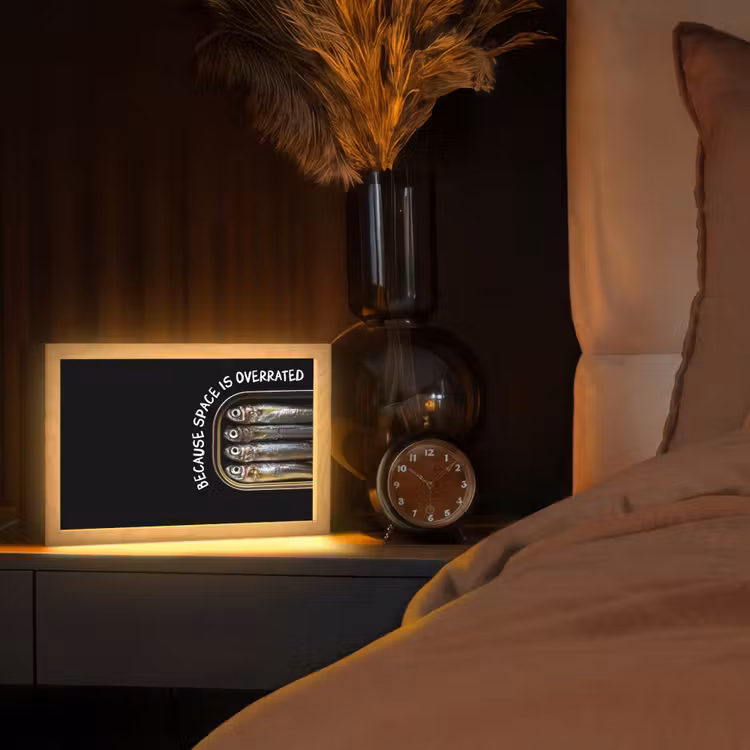 Tafellamp - Sardines - Tekst - Vis - Blik — 2