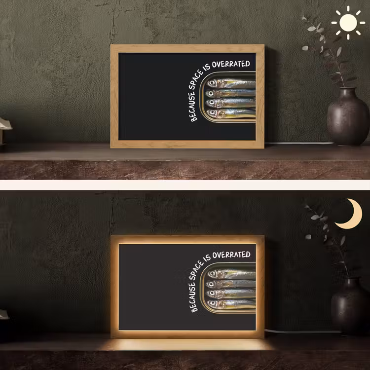 Tafellamp - Sardines - Tekst - Vis - Blik — 5
