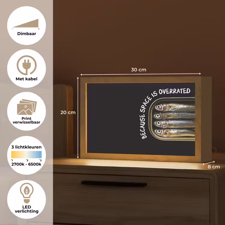 Tafellamp - Sardines - Tekst - Vis - Blik — 7
