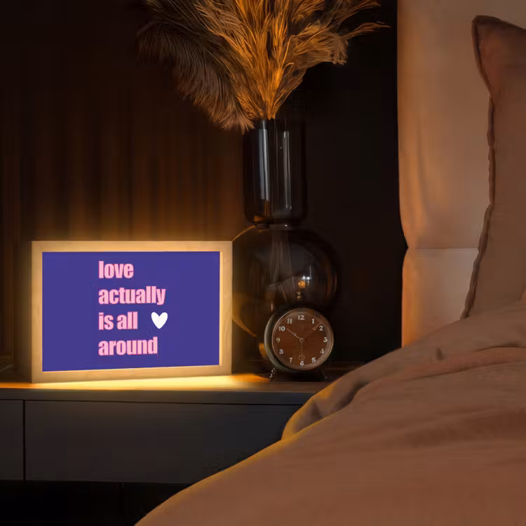 Tafellamp - Tekst - Valentijn - Love - Blauw — 2