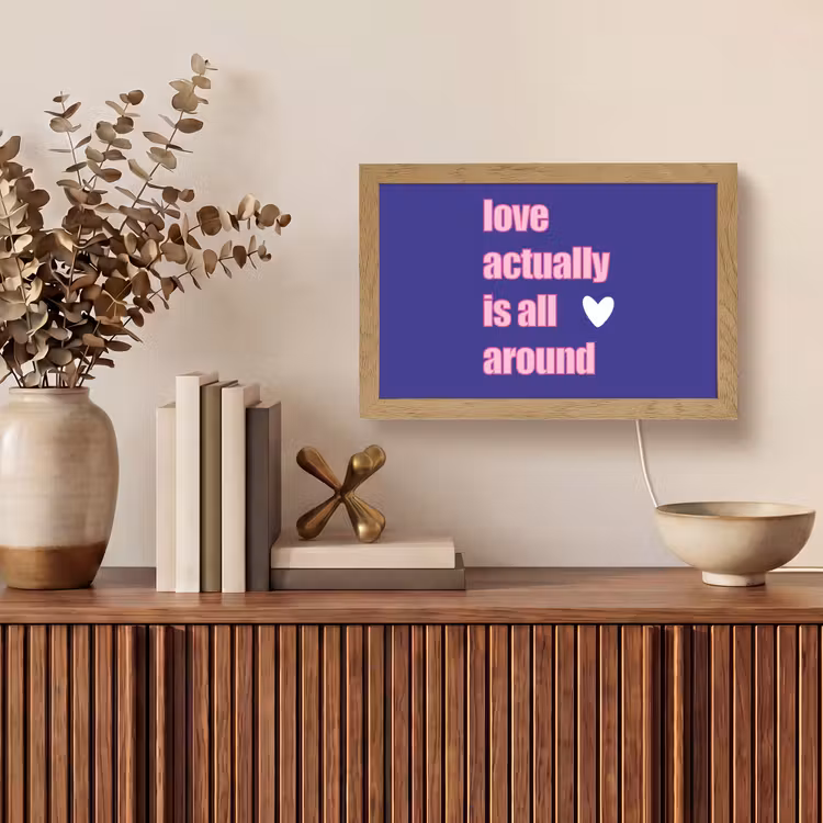 Tafellamp - Tekst - Valentijn - Love - Blauw — 3