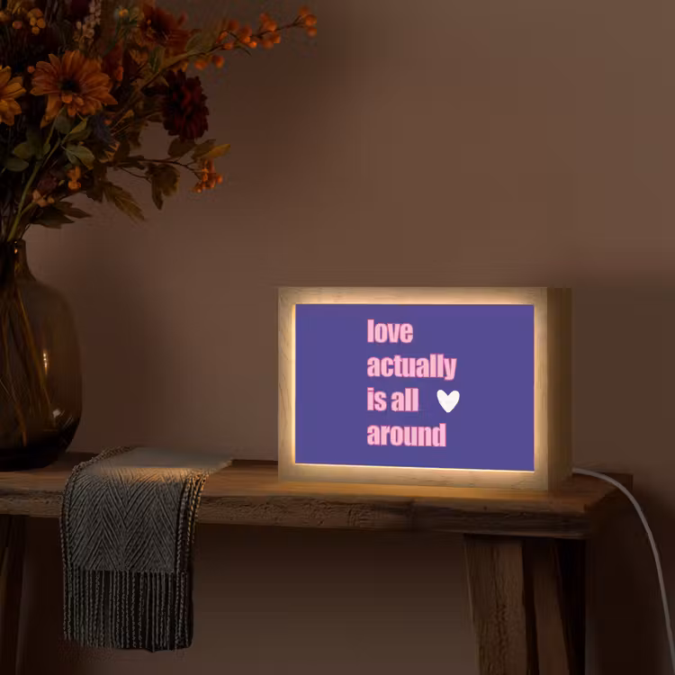 Tafellamp - Tekst - Valentijn - Love - Blauw — 4