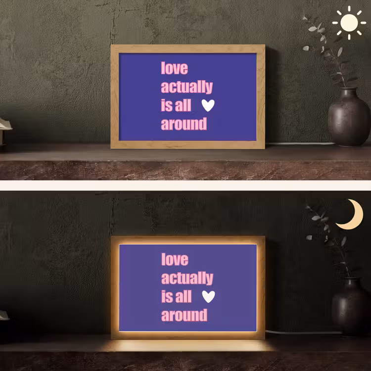 Tafellamp - Tekst - Valentijn - Love - Blauw — 5