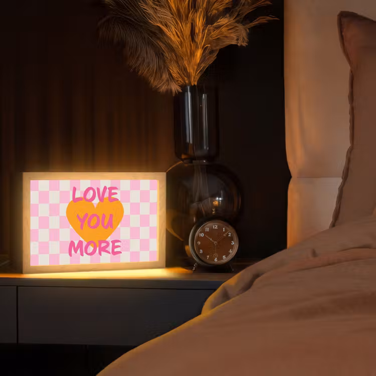 Tafellamp - Valentijn - Love - Roze - Oranje — 2
