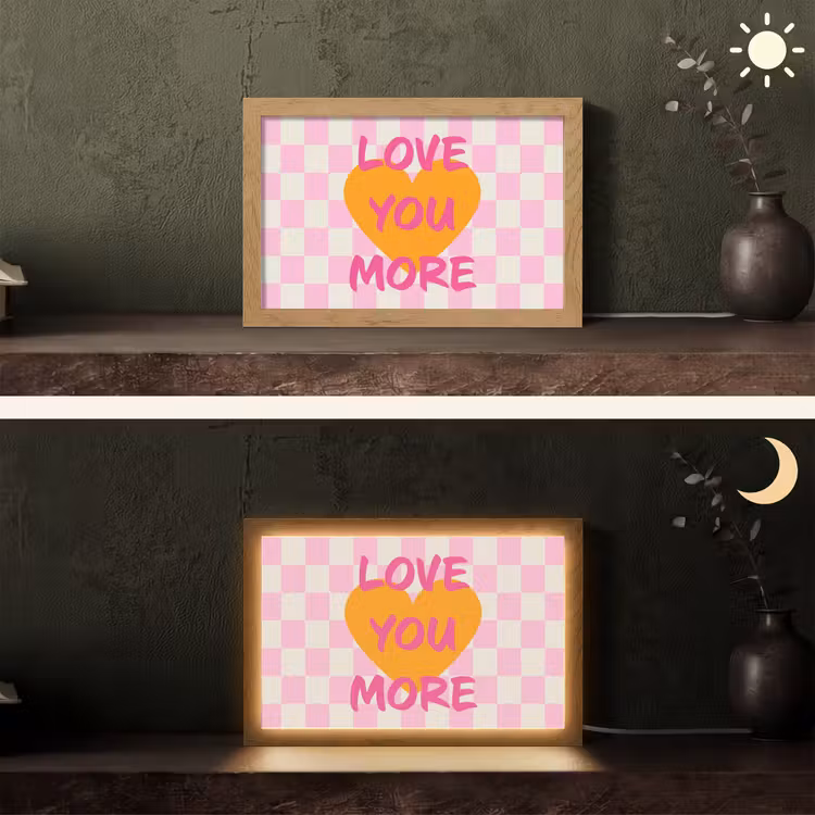 Tafellamp - Valentijn - Love - Roze - Oranje — 5