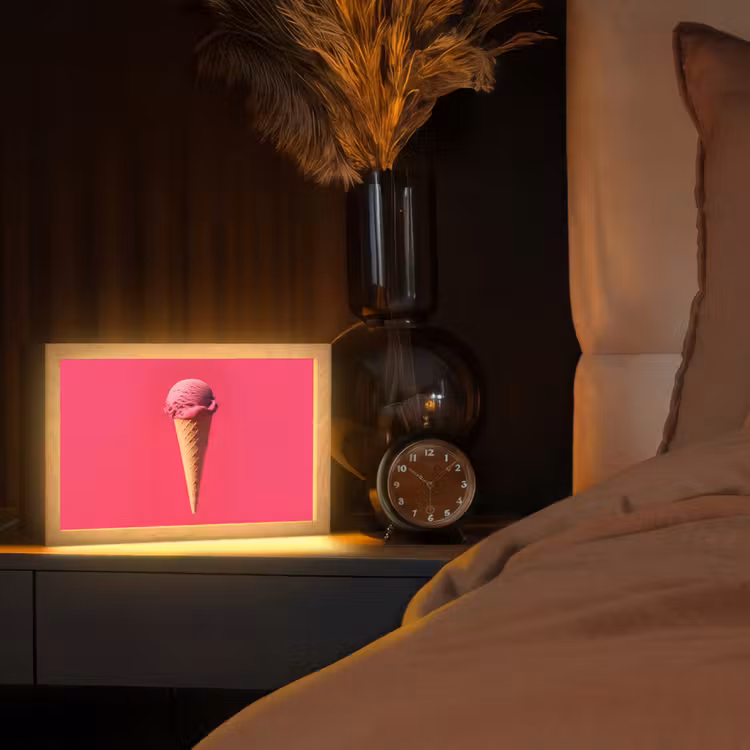 Tafellamp - Schepijs - Roze - Hoorntje — 2