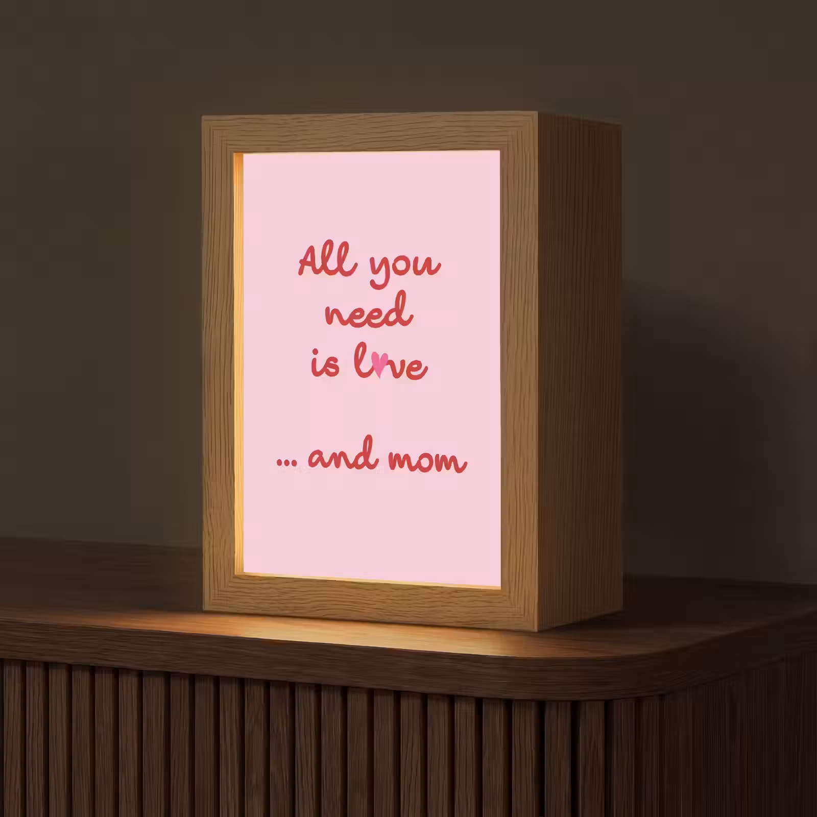 Tafellamp - Moeder - Love - Tekst - Rood — 1