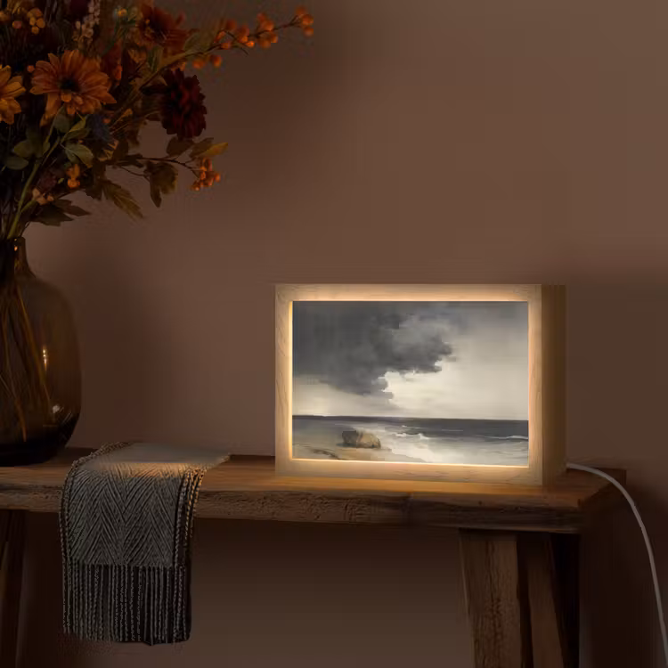 Tafellamp - Kust - Golven - Rots - Storm — 4