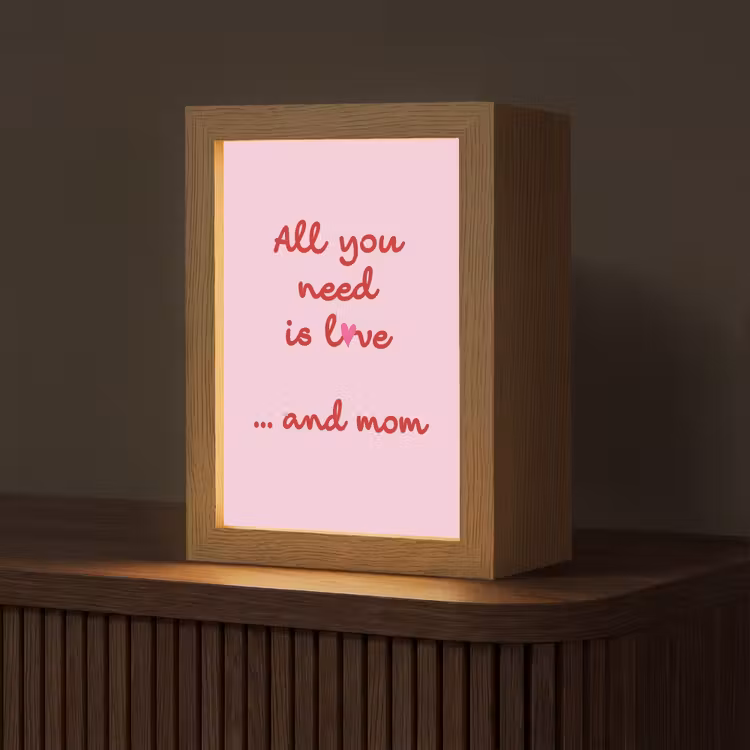 Tafellamp - Moeder - Love - Tekst - Rood — 1