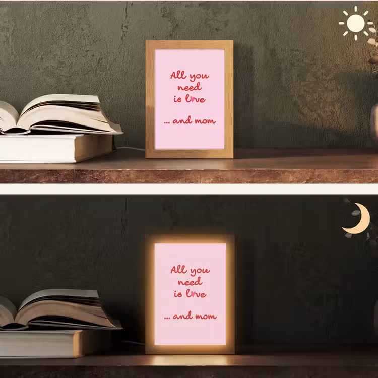 Tafellamp - Moeder - Love - Tekst - Rood — 5